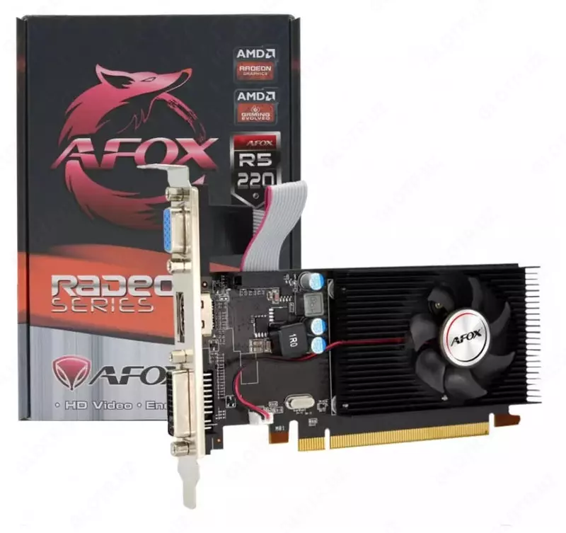 Графическая Видеокарта "AFOX" Radeon R5 220, 2GB (Арт. - AFR5220-2048D3L4)