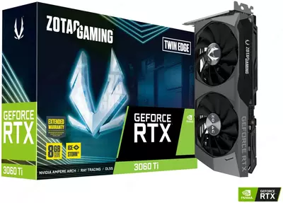Графическая Видеокарта "Zotac" RTX3060 Ti 8GB (Арт. - ZT-A30610E-10MLHR)
