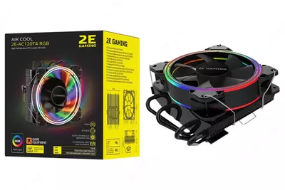 CPU sovutgichi "2E GAMING" AC120T4-RGB, 120 mm (Art. - 2E-AC120T4-RGB) YANGI