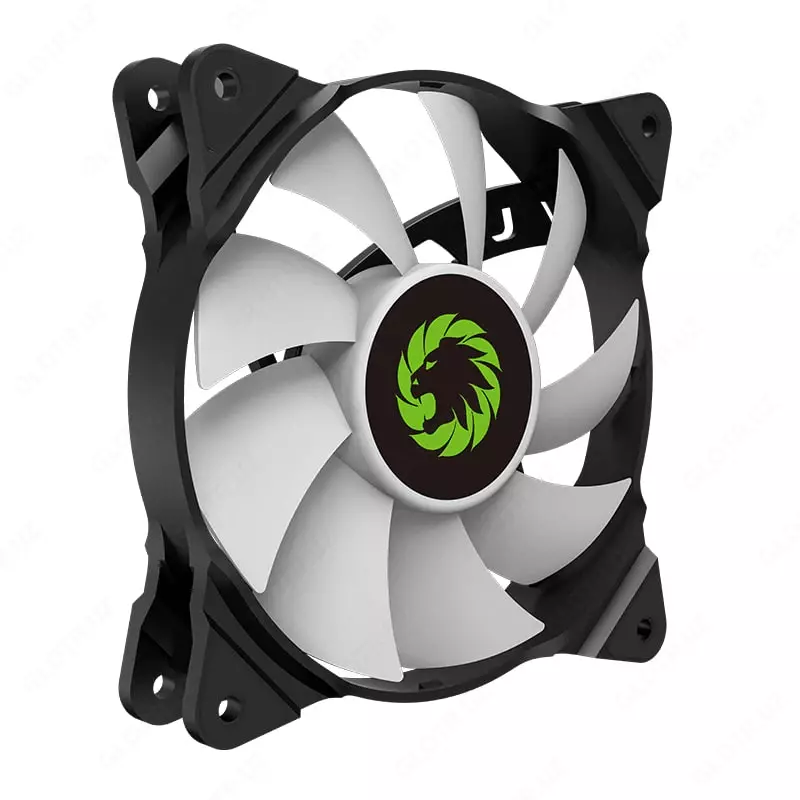 Korpus fanati "GameMax" FN-12Rainbow-C2, 120 mm (Art. № - FN-12RAINBOW-C2) Oq/qora