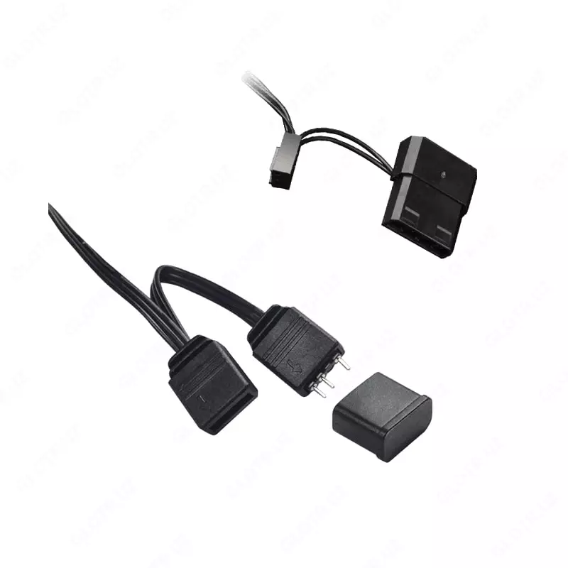 Korpus fanati "GameMax" FN-12Rainbow-C2, 120 mm (Art. № - FN-12RAINBOW-C2) Oq/qora