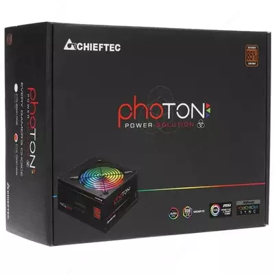 Quvvat manbai "Chieftec" RETAIL Photon CTG-750C-RGB, 750 Vt (Art. - CTG-750C-RGB) Qora