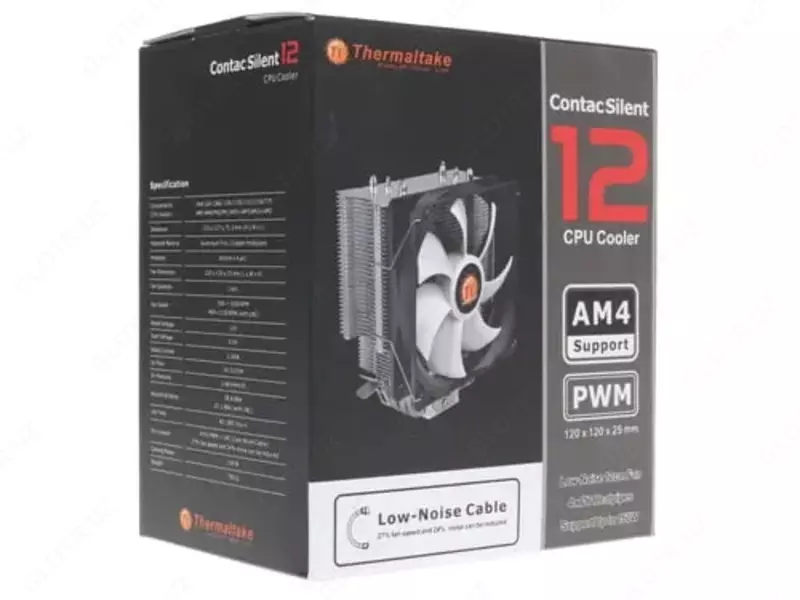 CPU sovutgichi "Thermaltake" Contac Silent 12 LGA1200, 2x120 mm (Art. № - CL-P039-AL12BL-A)
