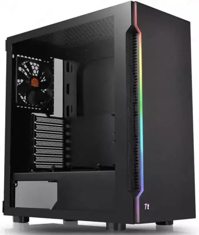 Корпус "Thermaltake" H200 TG RGB (Арт. - CA-1M3-00M1WN-00) Черный