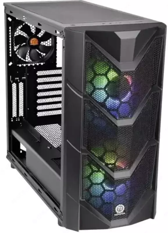 Case Thermaltake Commander C36 TG ARGB (Art. No. - CA-1N7-00M1WN-00) Qora