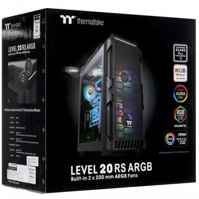  Игровой Корпус Thermaltake Level 20 RS ARGB (Арт. - CA-1P8-00M1WN-00) Черный ООО Power Max Group