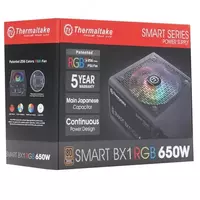  Блок питания Thermaltake Smart BX1 RGB  650W (Арт. - PS-SPR-0650NHSABE-1) Черный Только в розницу