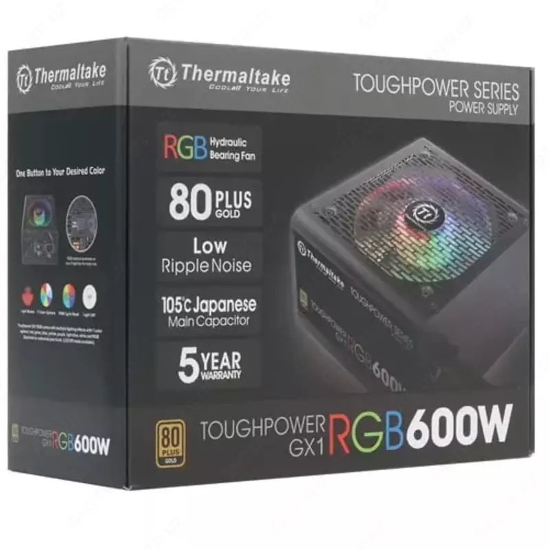  Блок питания Thermaltake Toughpower GX1 RGB  600W (Арт. - PS-TPD-0600NHFAGE-1) Черный Только в розницу
