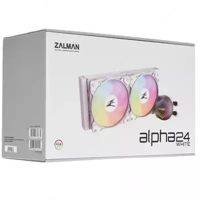 Система жидкостного охлаждения "Zalman" ALPHA 24, ARGB, 2х120 мм Белый