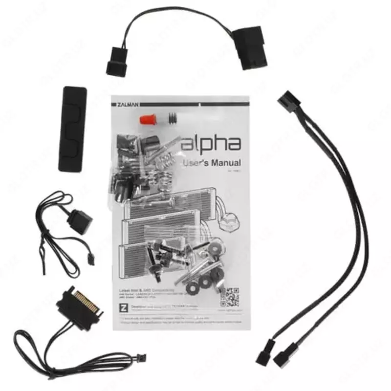  Zalman suyuq sovutish tizimi ALPHA 28  ARGB  2x140 mm (Art. - ALPHA28Black) Qora Chakana savdo