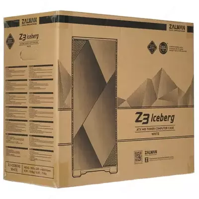 Kompyuter korpusi "Zalman" Z3 Iceberg, ARGB (Art. - Z3ICEBERGWHITE) Oq