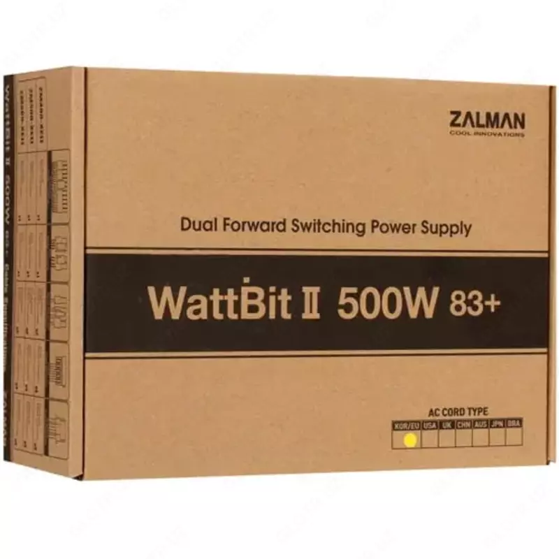Блок питания "Zalman" Wattbit II 500-XEII, 500W (Арт. - ZM500-XEII) Черный