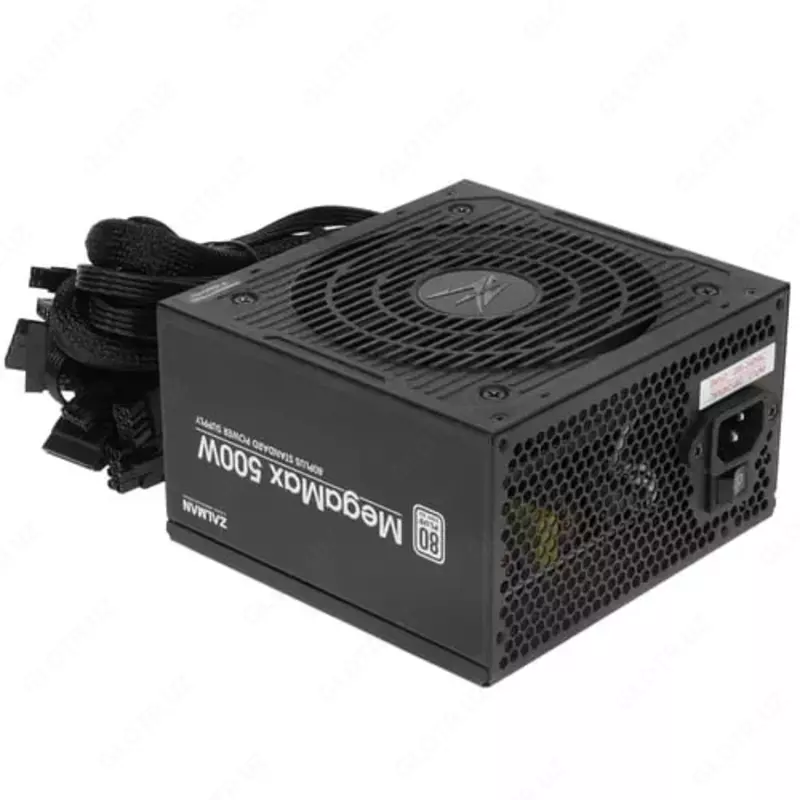 Блок питания "Zalman" MegaMax 500-TXII, 500W (Арт. - ZM500-TXII) Черный