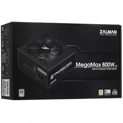 Блок питания "Zalman" MegaMax 800-TXII, 800W (Арт. - ZM800-TXII) Черный