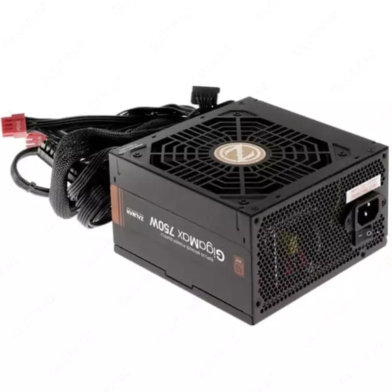 Elektr ta'minoti "Zalman" GigaMax 750-GVII, 750W (Art. - ZM750-GVII) Qora