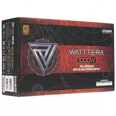 Блок питания "Zalman" Watttera ZM1000-EBTII, 1000W (Арт. - ZM1000-EBTII) Черный