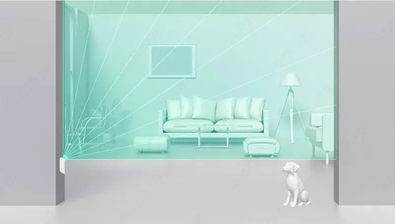 Беспроводной датчик движения-штора "Ajax" MotionProtect Curtain (Арт. - 13268.36.WH1) Белый