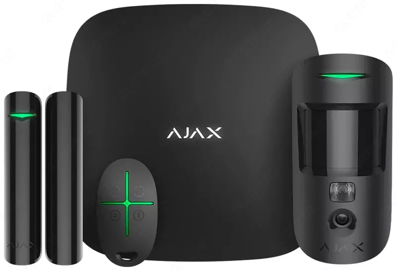 Комплект охранной сигнализации "Ajax" StarterKit Cam Plus (Арт. - 20504.66.BL1) Черный