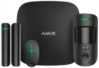 Комплект охранной сигнализации "Ajax" StarterKit Cam Plus (Арт. - 20504.66.BL1) Черный