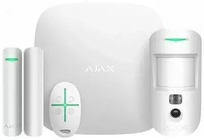 Комплект охранной сигнализации "Ajax" StarterKit Cam Plus (Арт. - 20294.66.WH1) Белый