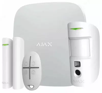 Комплект охранной сигнализации "Ajax" StarterKit Cam Plus (Арт. - 20294.66.WH1) Белый
