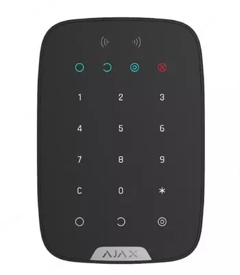 Беспроводная сенсорная клавиатура управления системой безопасности "Ajax" Keypad Plus 8EU (Арт. - 26077.83.BL1) Черный
