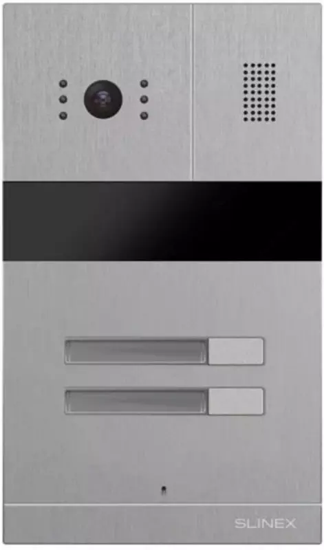 Вызывная панель для домофона Slinex MA-02 IR-CUT (Арт. - MA-02_IR-CUT) Черная/Серебристая
