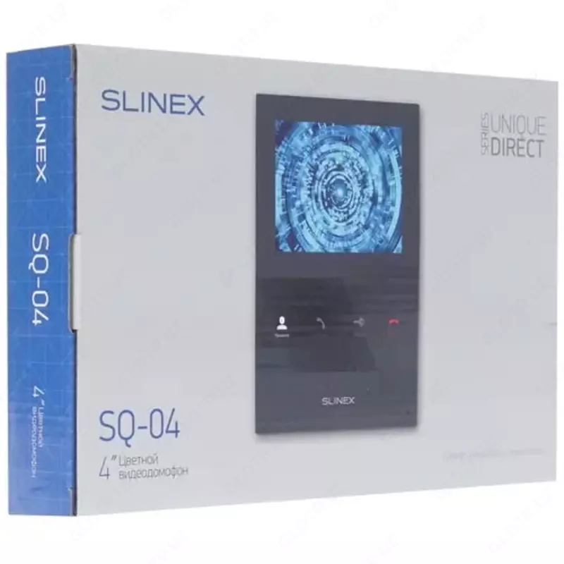 Монитор домофона "Slinex" SQ-04 + Вызывная панель ML-16НR (Арт. - SQ-04_W+ML-15HR_G)