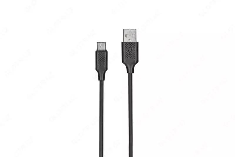 Кабель для подключения мультимедийных устройств "KITs" USB 2.0 to USB Type-C, 2А , 1 м (Арт. - KITS-W-004) Черный