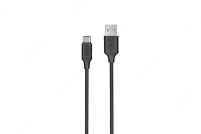 Кабель для подключения мультимедийных устройств "KITs" USB 2.0 to USB Type-C, 2А , 1 м (Арт. - KITS-W-004) Черный