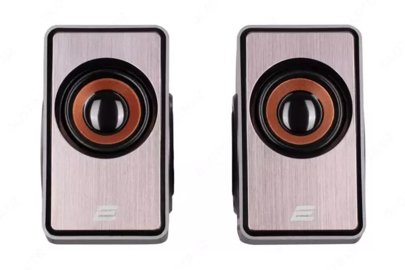 Akustik tizim (dinamiklar) "2E" PCS204, 2.0, USB (Art. - 2E-PCS204SV) Kumush
