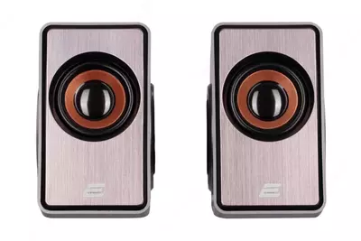 Акустическая система (Колонки) "2E" PCS204, 2.0, USB (Арт. - 2E-PCS204SV) Серебристая