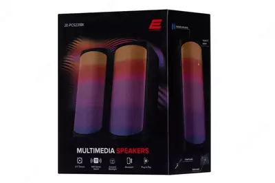 Акустическая система (Колонки) "2E" PCS231 RGB Matrix, 2.0, USB (Арт. - 2E-PCS231BK) Черная