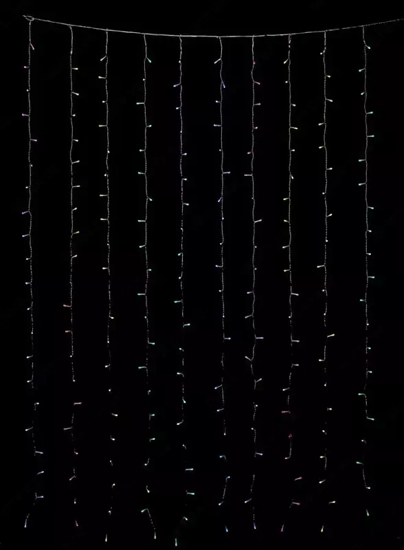 Смарт гирлянда "Twinkly" Curtain, RGBW 210, дл. 1.45 х 2.1 м (Арт. - TWW210SPP-TEU) Штора