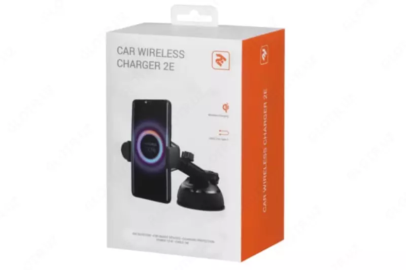 Беспроводное зарядное устройство для лобового стекла автомобиля "2E" 10W (Арт. - 2E-WCQ01-06) Черный