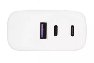 Zaryadlovchi bloki "2E Aksessuarlar" 3xUSB GaN, 65 Vt (Art. № - 2E-WC3USB65W-W) Oq
