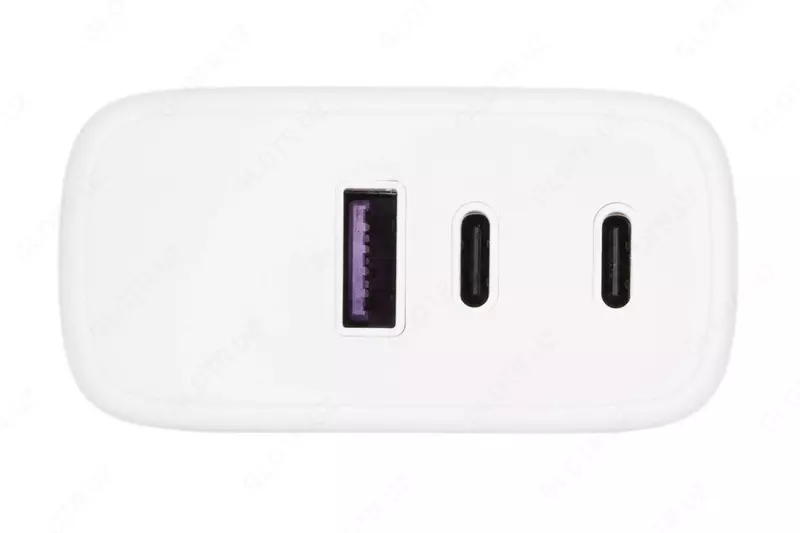 Блок зарядного устройства "2E Accessories" 3xUSB GaN, 65W (Арт. - 2E-WC3USB65W-W) Белый