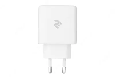 Zaryadlovchi bloki "2E Aksessuarlar" USB QC, PD, Maks. 30 Vt (Art. № - 2E-WC2USB30W-W) Oq
