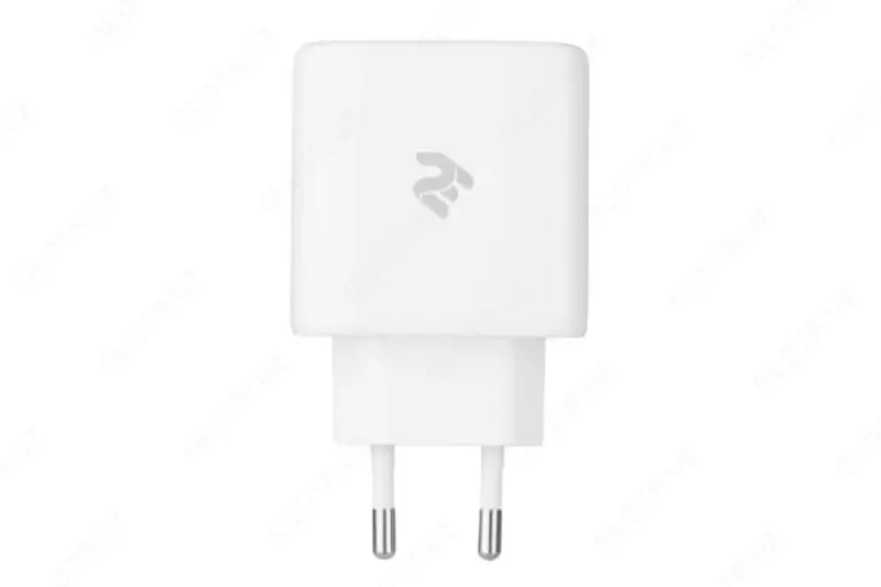 Zaryadlovchi bloki "2E Aksessuarlar" USB QC, PD, Maks. 30 Vt (Art. № - 2E-WC2USB30W-W) Oq