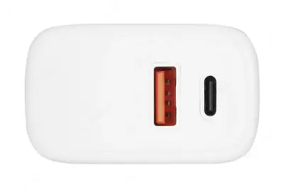 Zaryadlovchi bloki "2E Aksessuarlar" USB QC, PD, Maks. 30 Vt (Art. № - 2E-WC2USB30W-W) Oq