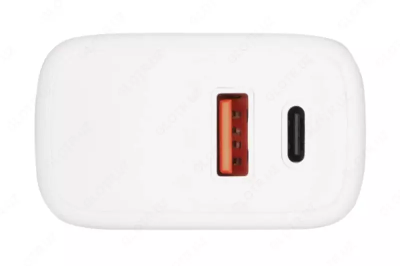 Zaryadlovchi bloki "2E Aksessuarlar" USB QC, PD, Maks. 30 Vt (Art. № - 2E-WC2USB30W-W) Oq