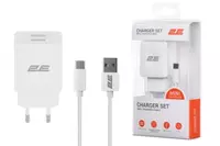 Комплект зарядного устройства "2E" Wall Charger Dual