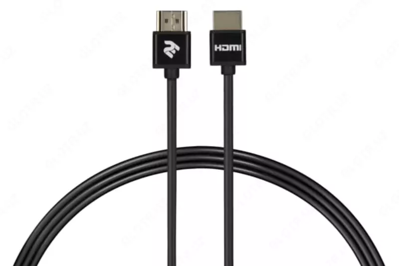 Video qurilmalarni ulash uchun kabel "2E" HDMI 2.0 (AM/AM), Gen2 Ultra Slim (Art. No. - 2E-W9668BL-2M) Qora