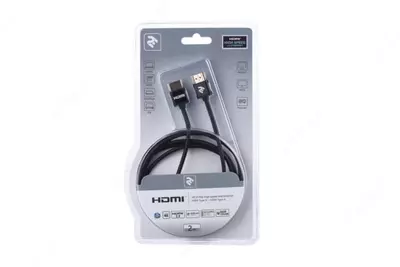 Video qurilmalarni ulash uchun kabel "2E" HDMI 2.0 (AM/AM), Gen2 Ultra Slim (Art. No. - 2E-W9668BL-2M) Qora