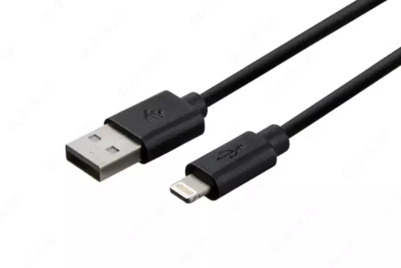 Ulanish va sinxronlash uchun kabel "2E" USB-A - Lightning Molding turi, 1 m (Art. - 2E-CCLAB-BL) Qora