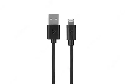 Ulanish va sinxronlash uchun kabel "2E" USB-A - Lightning Molding turi, 1 m (Art. - 2E-CCLAB-BL) Qora