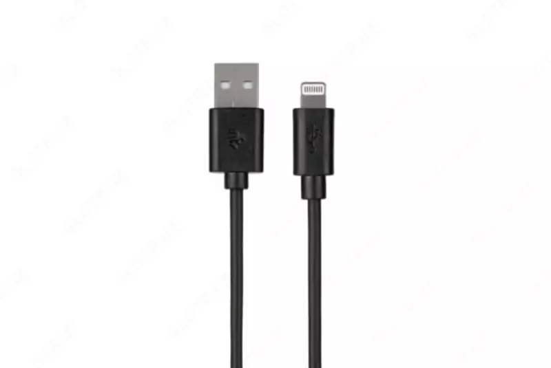 Ulanish va sinxronlash uchun kabel "2E" USB-A - Lightning Molding turi, 1 m (Art. - 2E-CCLAB-BL) Qora