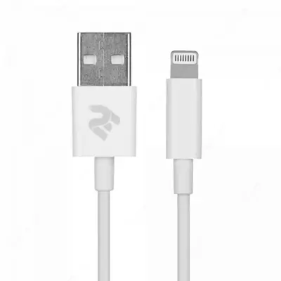 Кабель для подключения и синхронизации "2Е" USB-A - Lightning Molding Type, 1 м (Арт. - 2E-CCLAB-WT) Белый