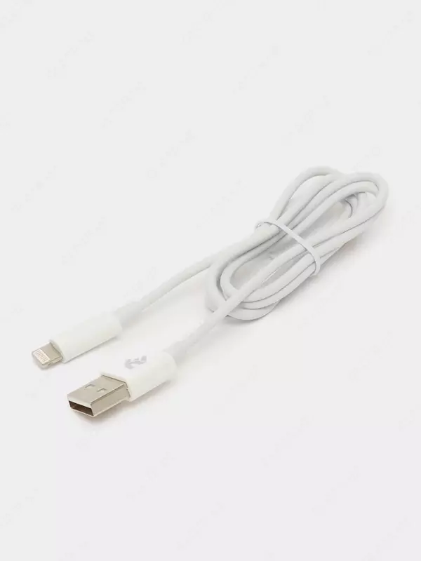 Кабель для подключения и синхронизации "2Е" USB-A - Lightning Molding Type, 1 м (Арт. - 2E-CCLAB-WT) Белый