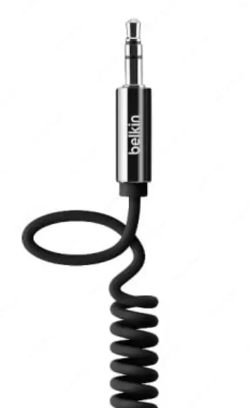 Ulanish moslamalari uchun bahor kabeli "Belkin" raz'em 3,5 mm-jak 3,5 mm, 1,8 m (Art. - AV10126cw06-BLK) Qora